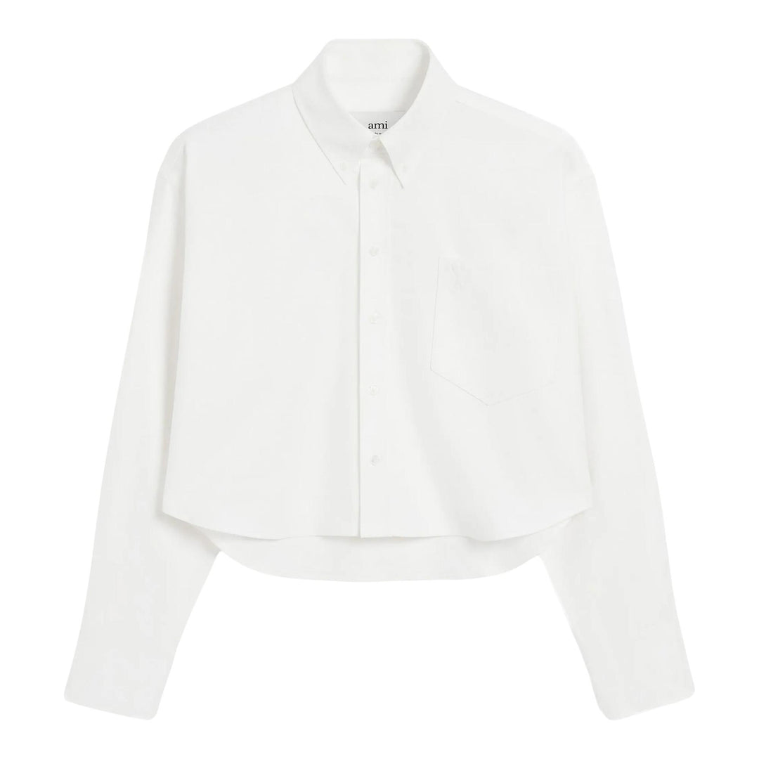 Club21 - AMI - ADC Cropped Shirt - SHIRTS - Off-White