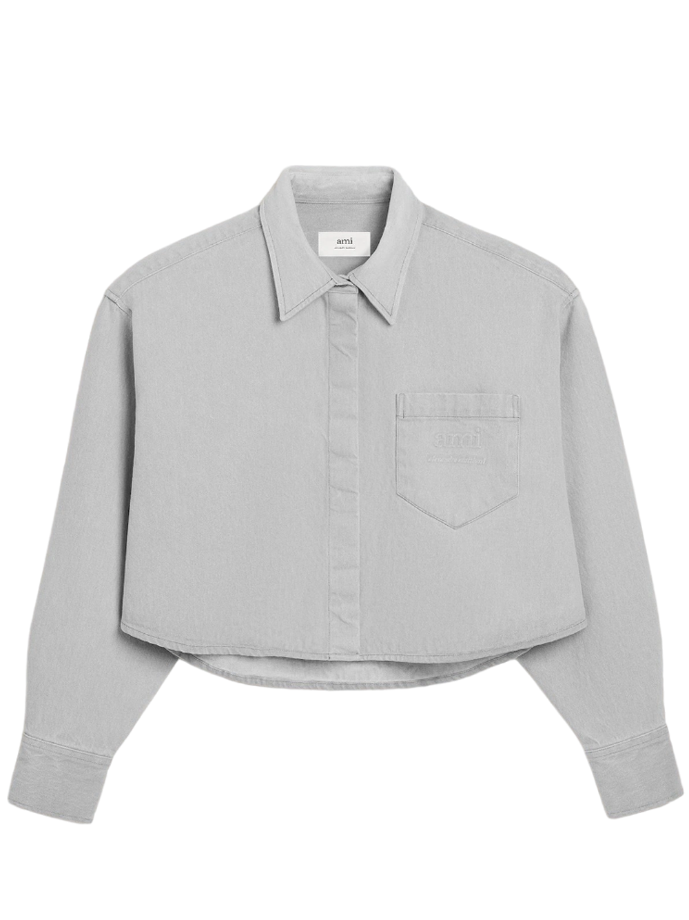 AMI_AmiDenimShirt_Grey