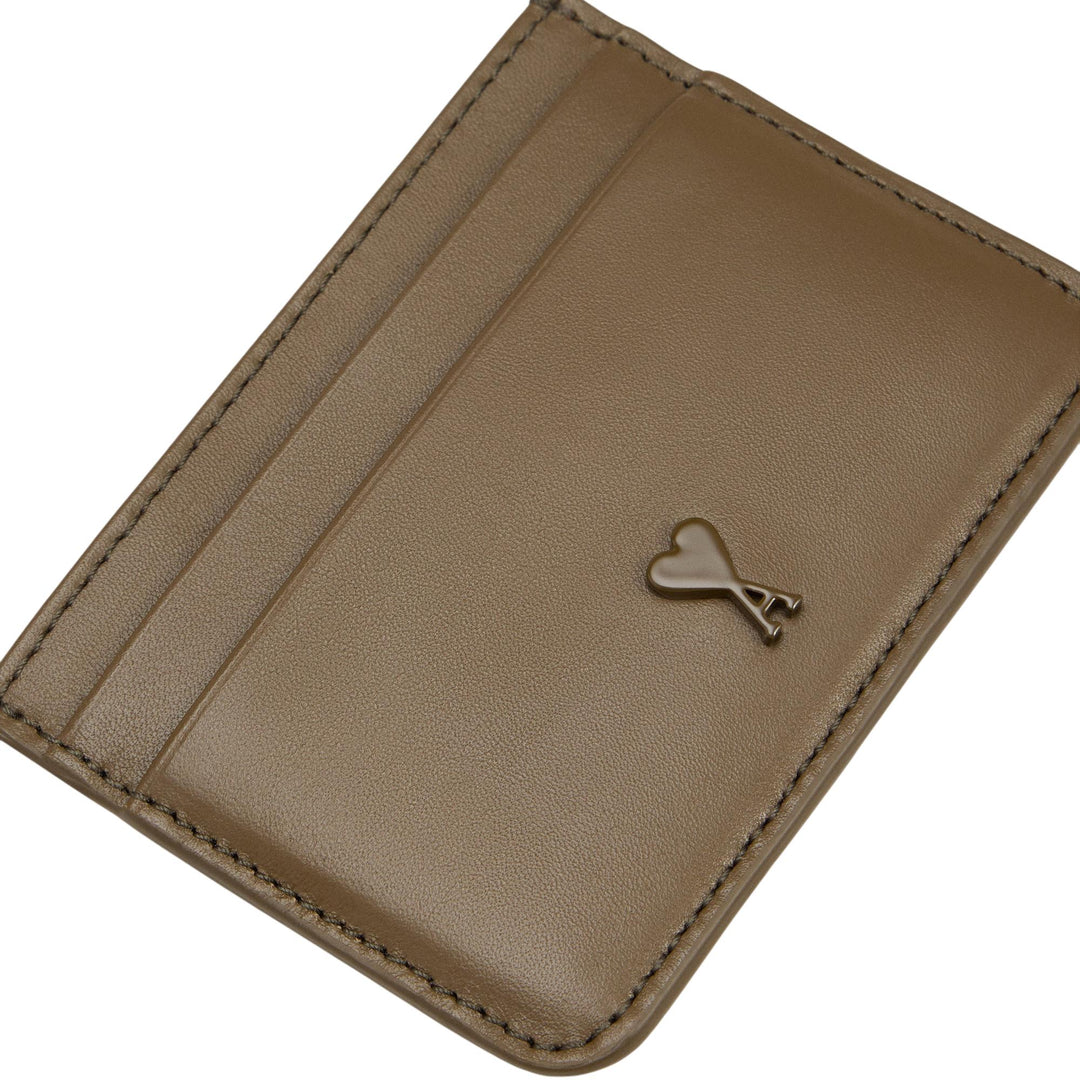 Club21 - AMI - Ami De Coeur Card Holder - CREDIT CARD SLIP - Olive