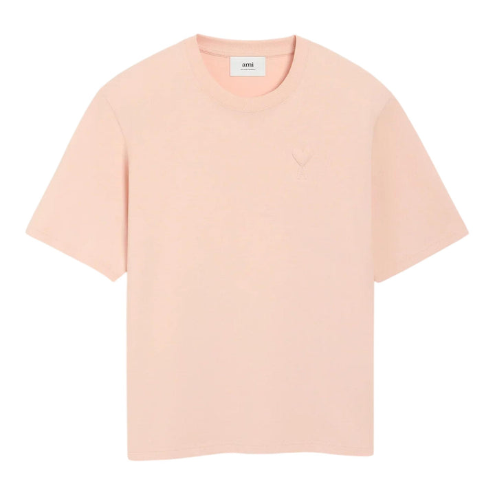 Club21 - AMI - Big ADC Embossed Boxy Fit T-Shirt - TEES - Pink