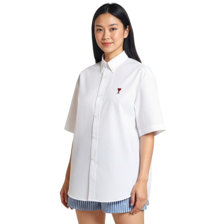 Club21 - AMI - Boxy Fit Shirt - SHIRTS - White