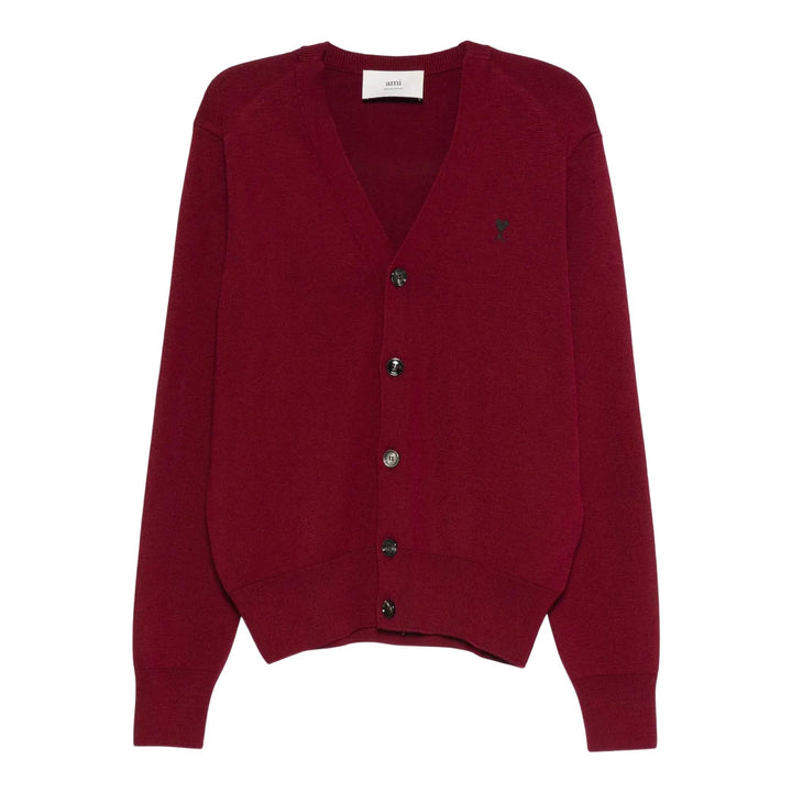 Club21 - AMI - Cardigan With ADC - CARDIGANS - Red