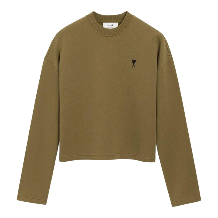 Club21 - AMI - Cotton ADC Sweatshirt - SWEATERS - Bronze