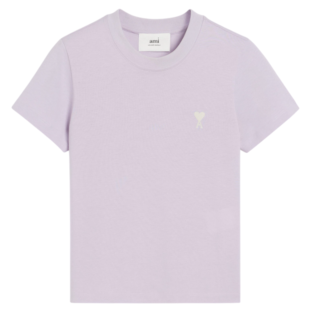 AMI_Cropped_T-Shirt_Lilac