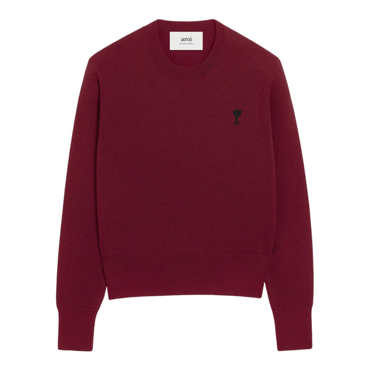Club21 - AMI - Merino Wool Sweater - SWEATERS - Maroon