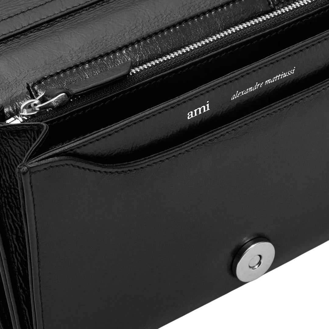 Club21 - AMI - Wallet On Strap - HANDBAGS - Black