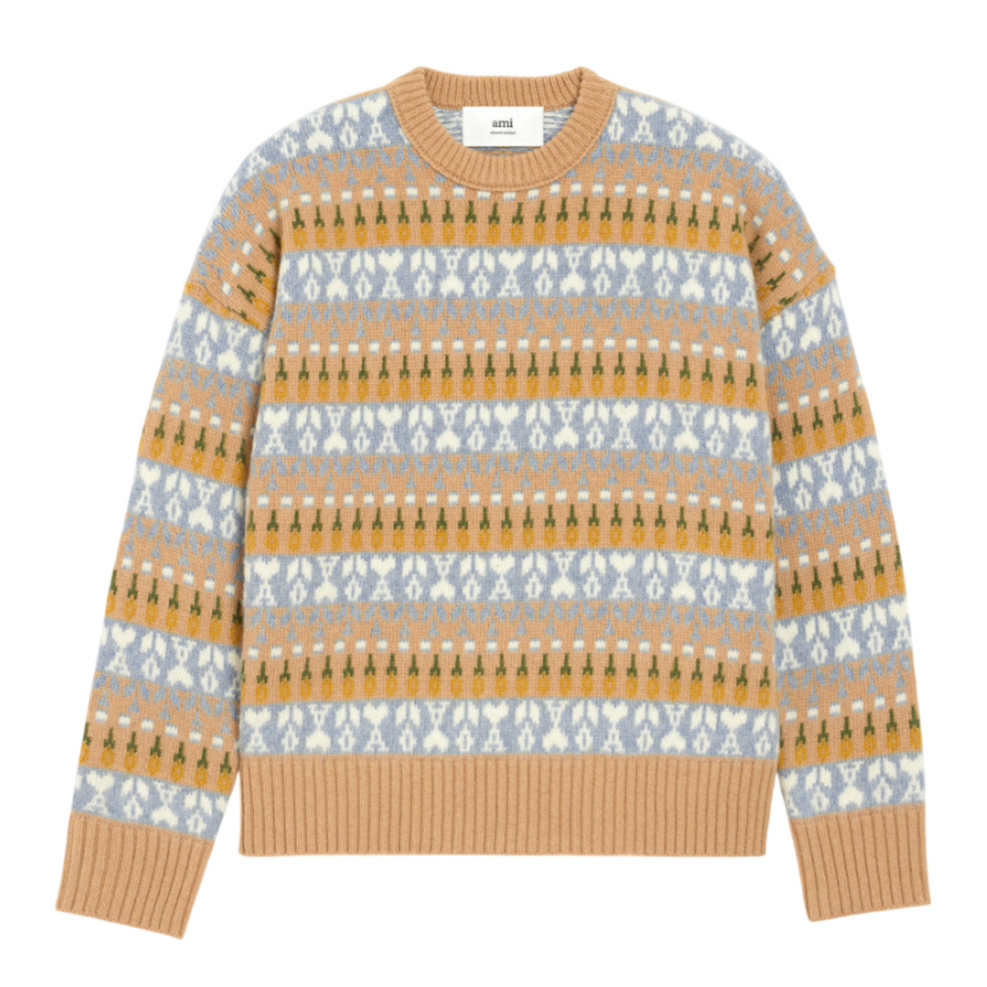 Xmas Boxy Jacquard Crewneck Sweater