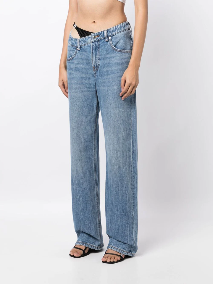 Alexander-Wang-Asymetrical-Waistband-Pants-Blue-3