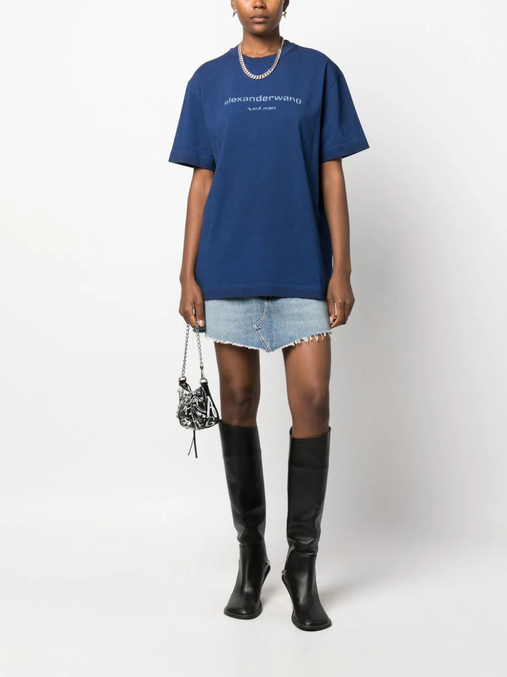 Alexander-Wang-Bi-Color-Short-Sleeve-Tee-Blue-2