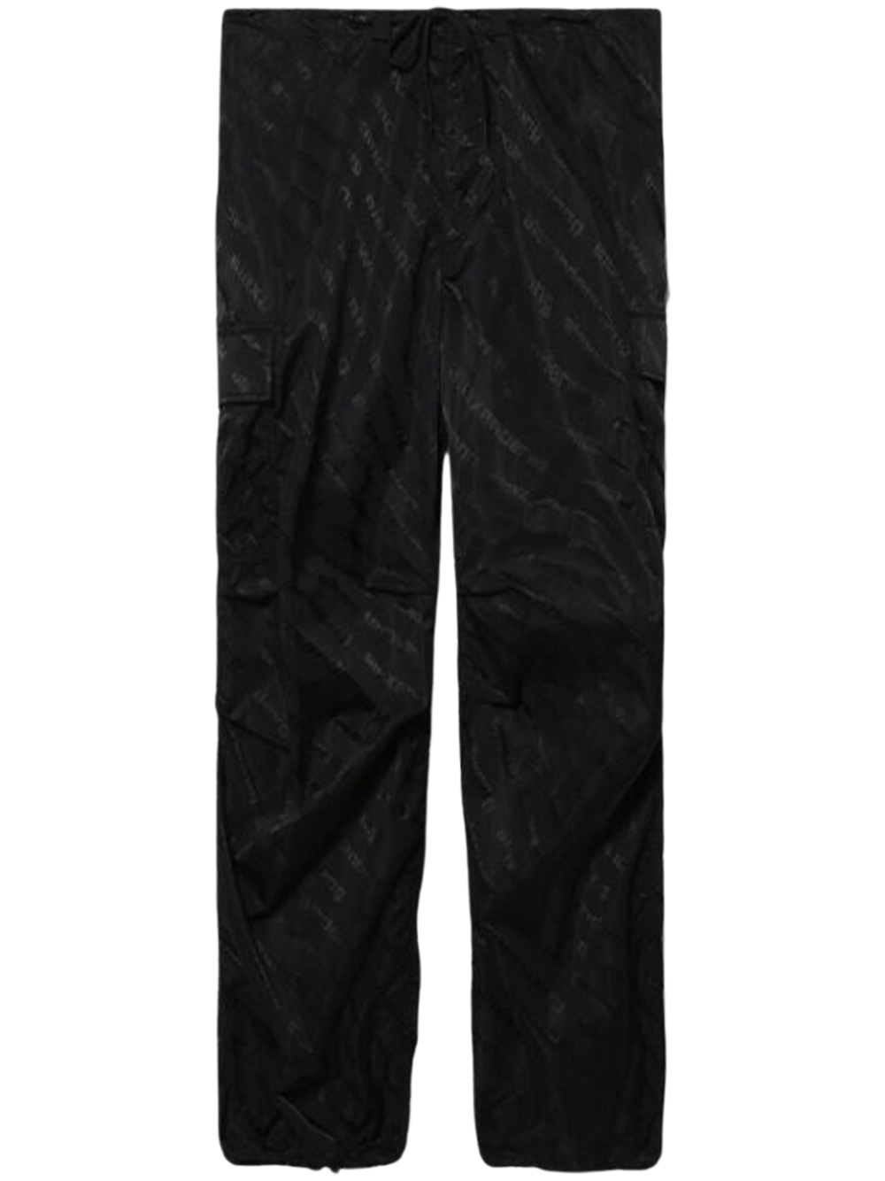 Alexander-Wang-Cargo-Pant-In-Jacquard-Twill-Black-1