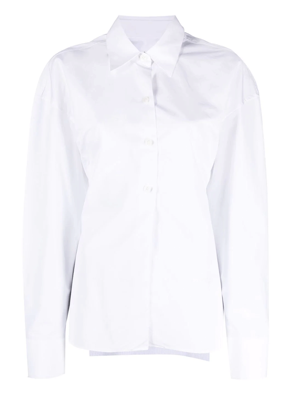 Alexander-Wang-Cinched-Waist-Shirt-White-1