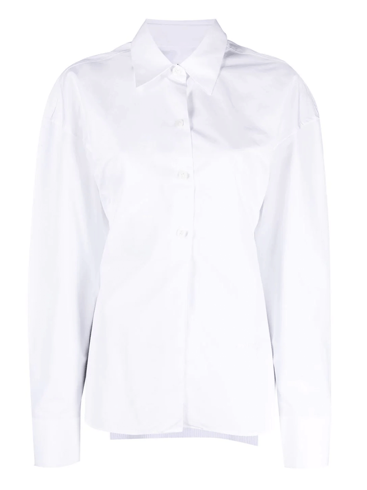 Alexander-Wang-Cinched-Waist-Shirt-White-1