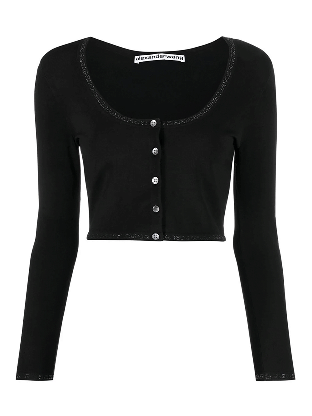 Alexander-Wang-Crystal-A-Trim-Cardigan-Black-1