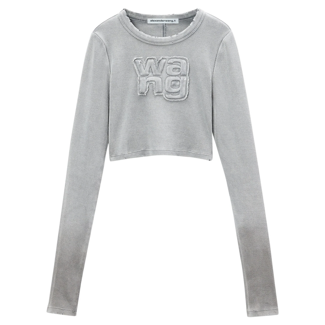 Distressed Edge Longsleeve Tee