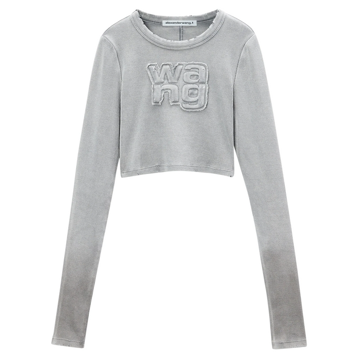 Distressed Edge Longsleeve Tee