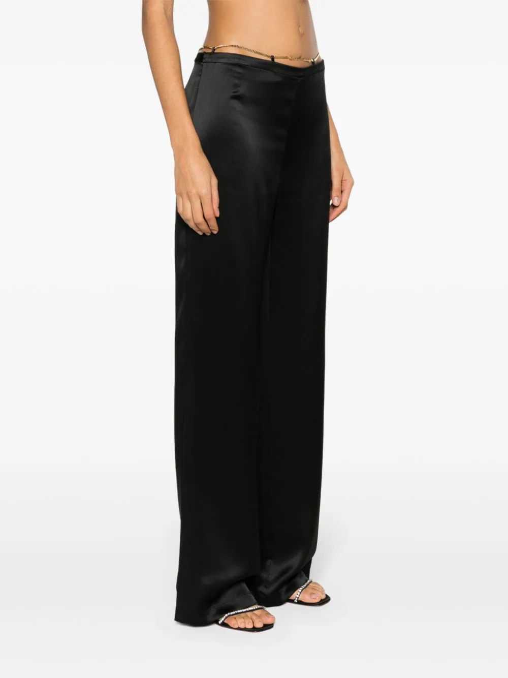 Alexander-Wang-Flared-Pant-With-Gold-Nameplate-Black-3