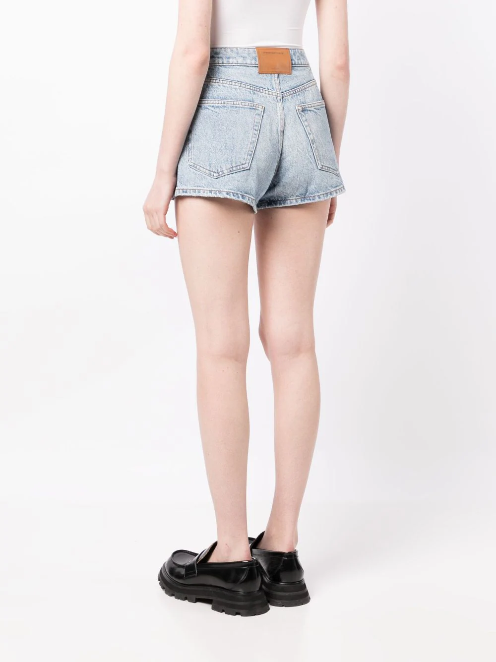 Alexander Wang High Rise Shorts Blue 4