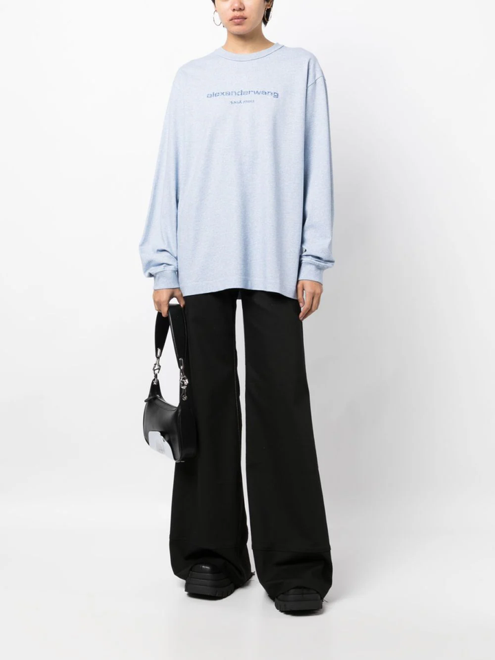 Alexander-Wang-Long-Sleeve-Tee-With-Glitter-Blue-3