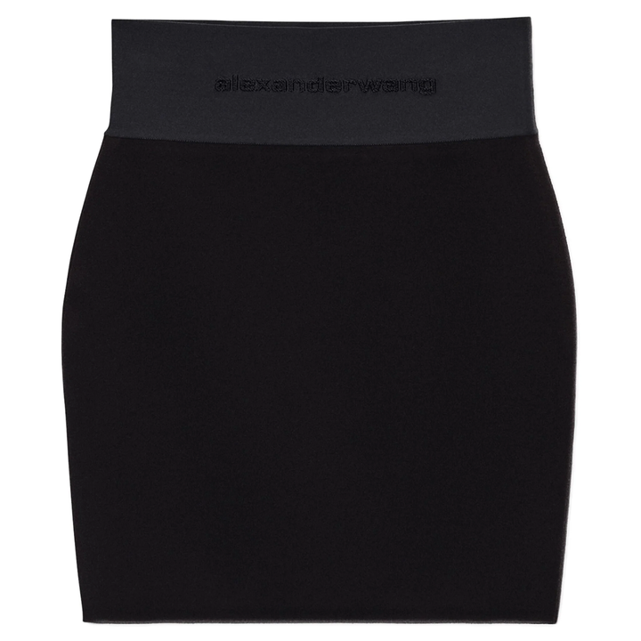 Miniskirt With Logo Elastic