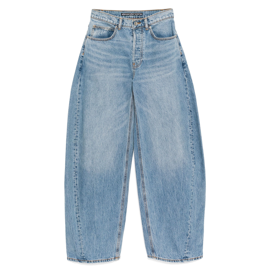 Oversized Rounded Low Rise Loose Fit Jeans