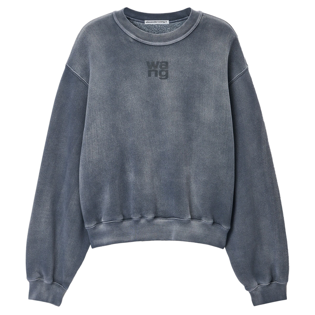 Puff Logo Sweatshirt In Structured Terry