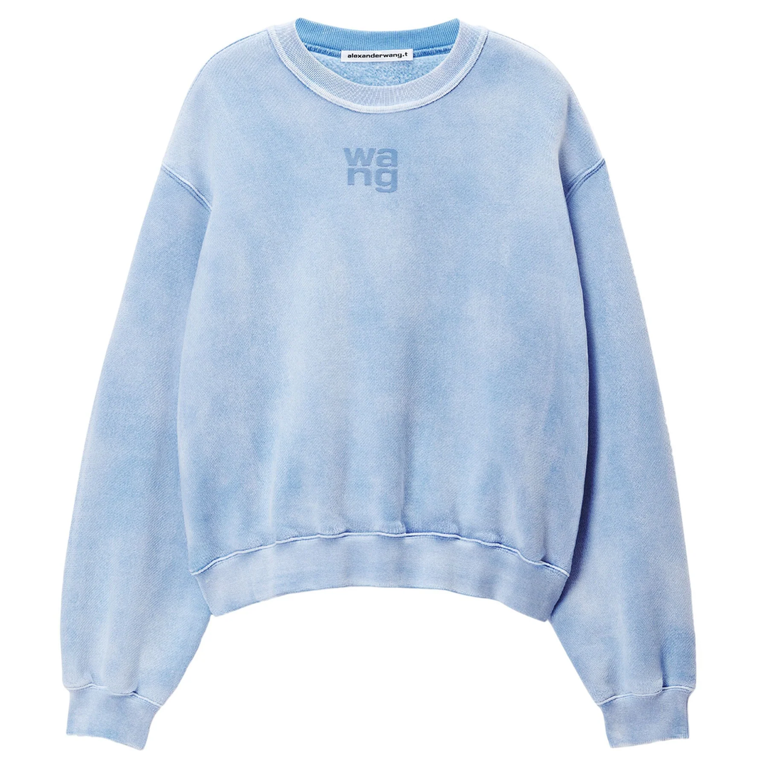 Puff Logo Sweatshirt In Structured Terry