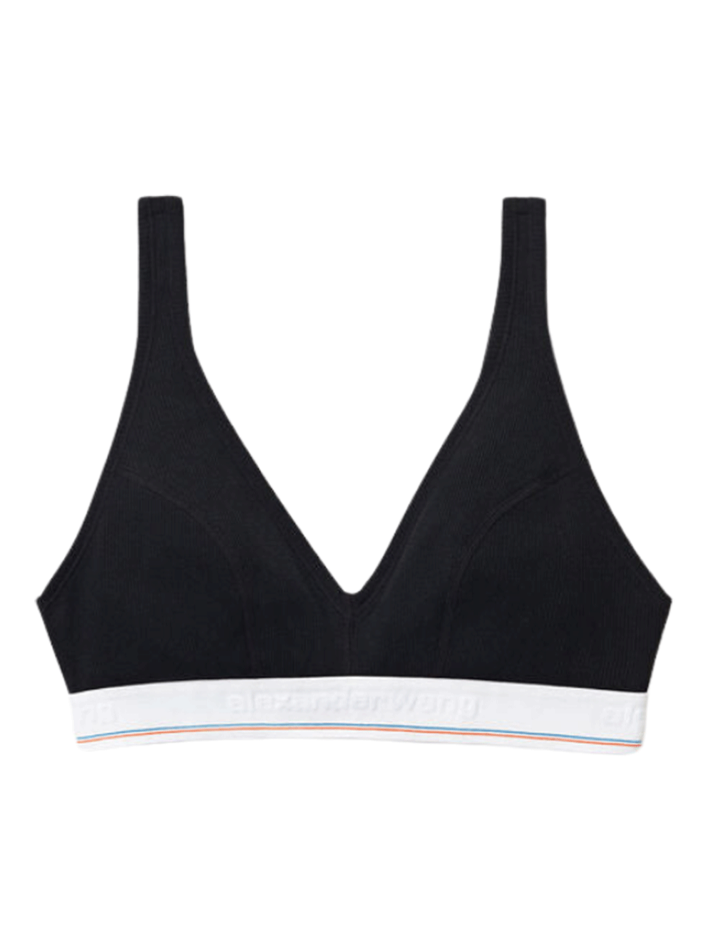 Alexander-Wang-V-Neck-Bralette-Black-1