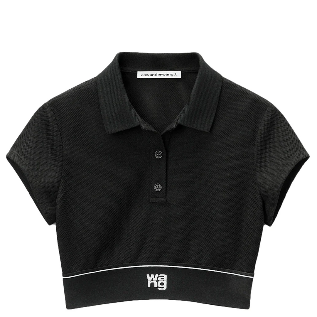 Cheerleader Polo Top In Pique