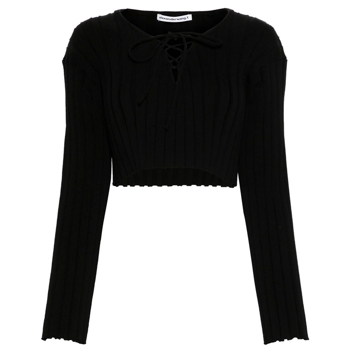 Cropped Pullover With Dropped Shoulder