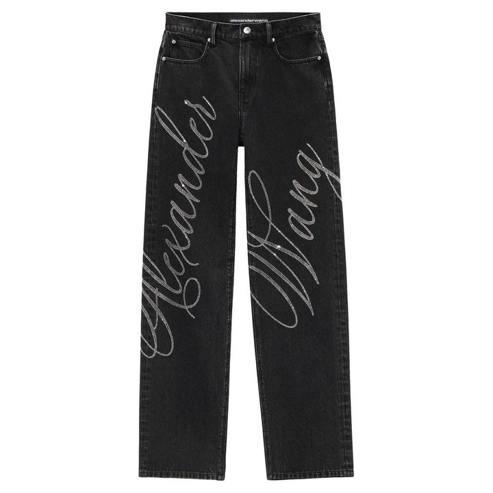 Ez Logo Embellished Jeans