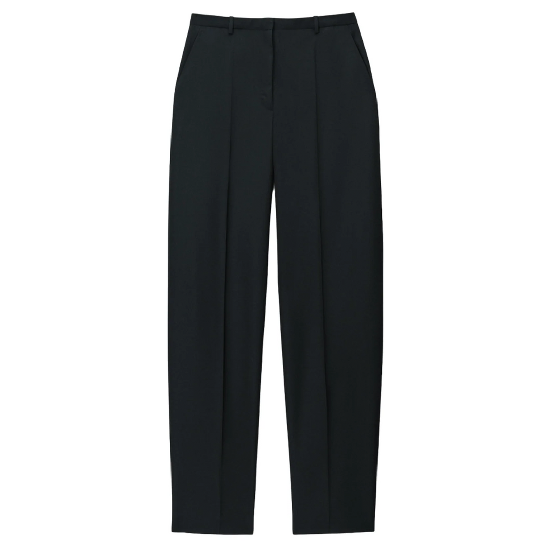 Low Waisted Tailored Trouser In Wool Blend