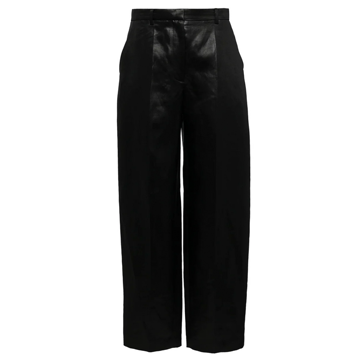 Slit Back Balloon Trouser In Linen Chintz