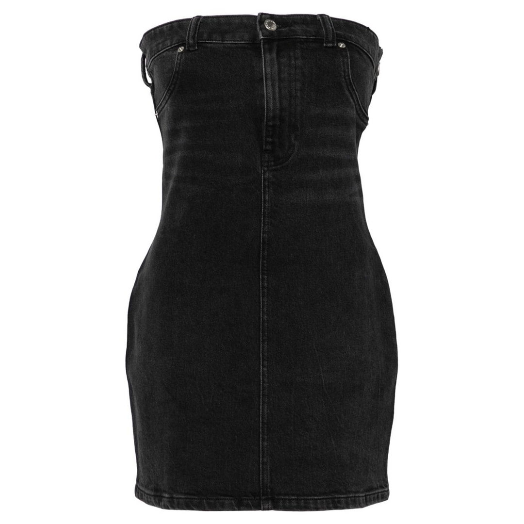 Stretch Denim Tube Dress