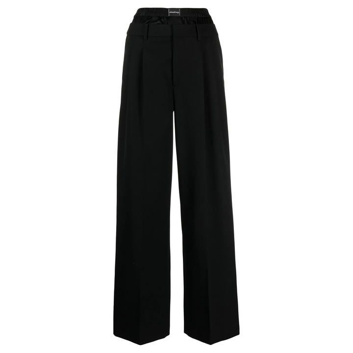 Wool Low-Rise Tailored Trouser With Pre-Styled Logo Boxer Waistband