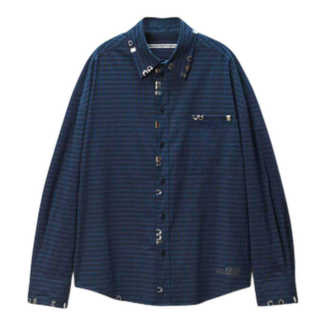 Club21 - Alexander Wang - Boxy Shirt With Hardware - SHIRTS - Navy