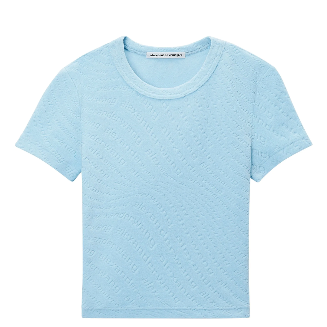 Alexander_Wang_Crew_Neck_Short_Sleeve_Baby_Tee_Blue