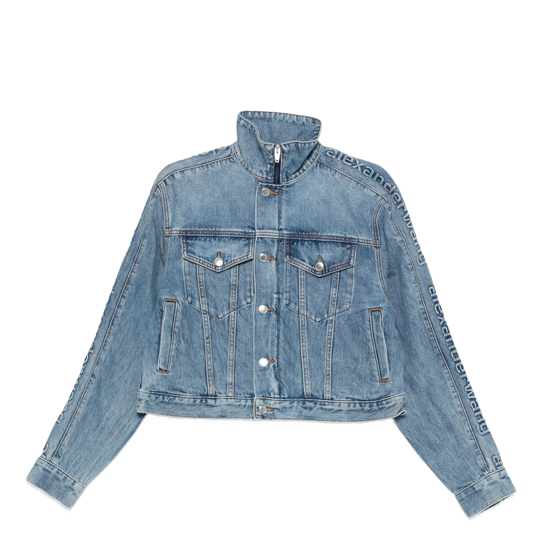 Denim Track Jacket