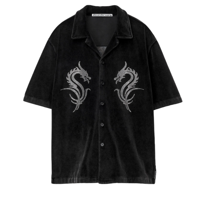 Alexander_Wang_Dragon_Hotfix_Shirt_In_Velour_Grey