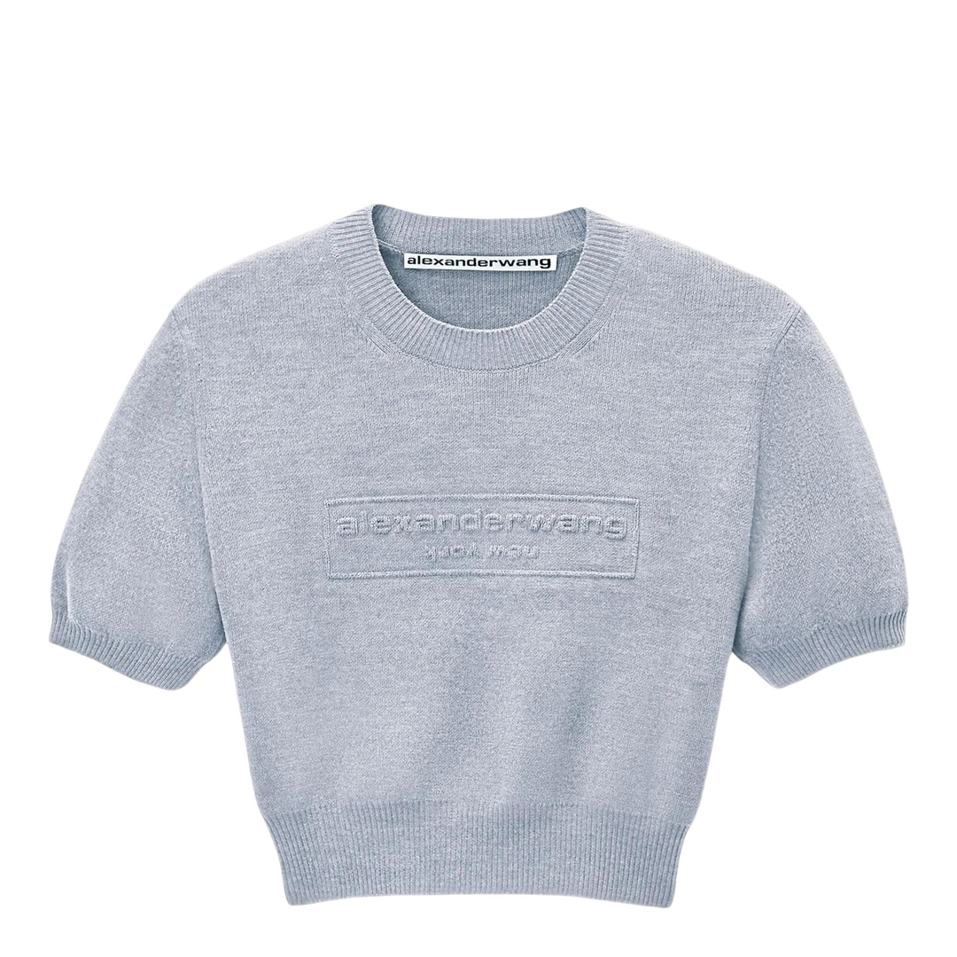Embossed Logo Short Sleeve Crewneck Tee