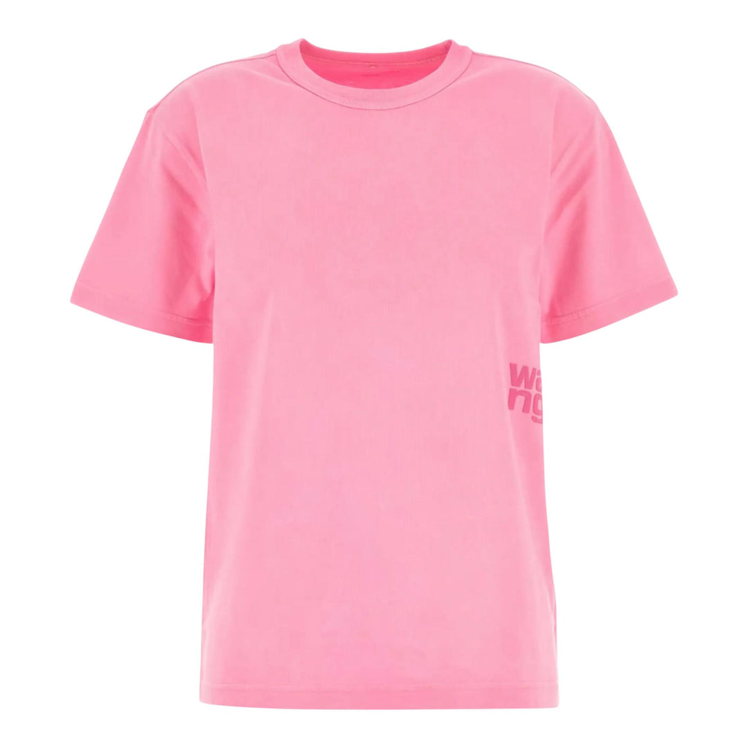 Club21 - Alexander Wang - Essential Jersey Tee With Puff Logo - TEES - Pink