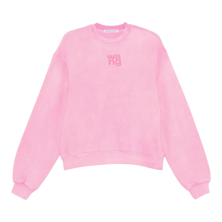 Club21 - Alexander Wang - Essential Terry Crew Sweatshirt - SWEATSHIRTS - Pink