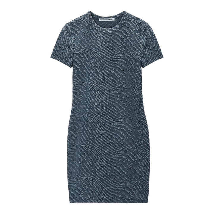 Club21 - Alexander Wang - Jacquard Logo Mini Dress - DRESSES - Grey