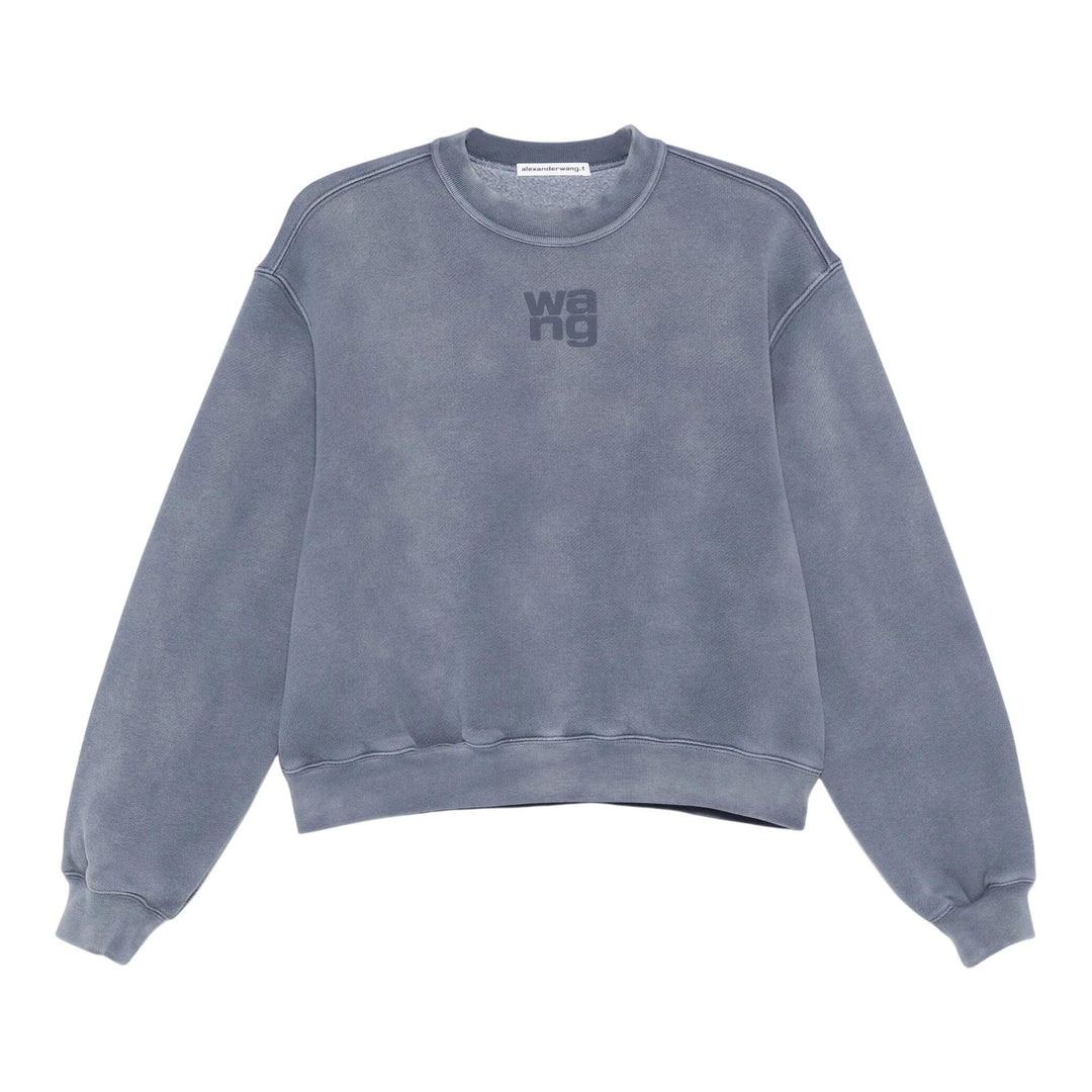 Club21 - Alexander Wang - Logo Puff Print Sweatshirt - KNIT TOPS - Blue