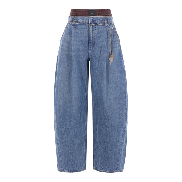 Club21 - Alexander Wang - Oversized Pleated Jeans - JEANS - Denim
