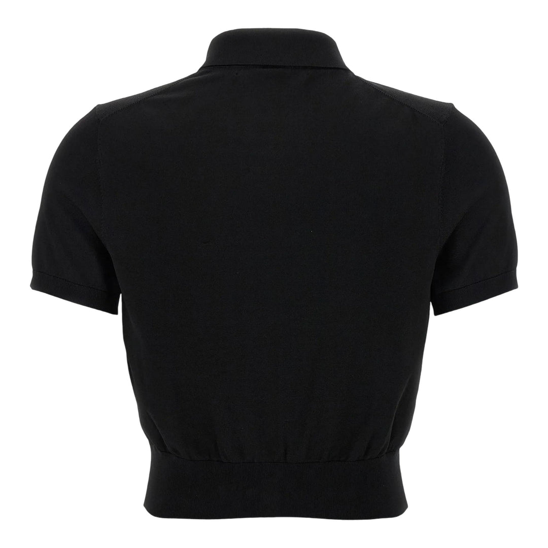 Club21 - Alexander Wang - Short Sleeve Polo Cardigan - CARDIGANS - Black