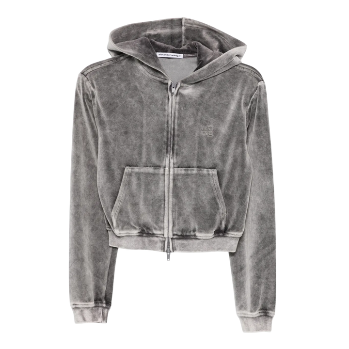 Shrunken Zip-Up Hoodie