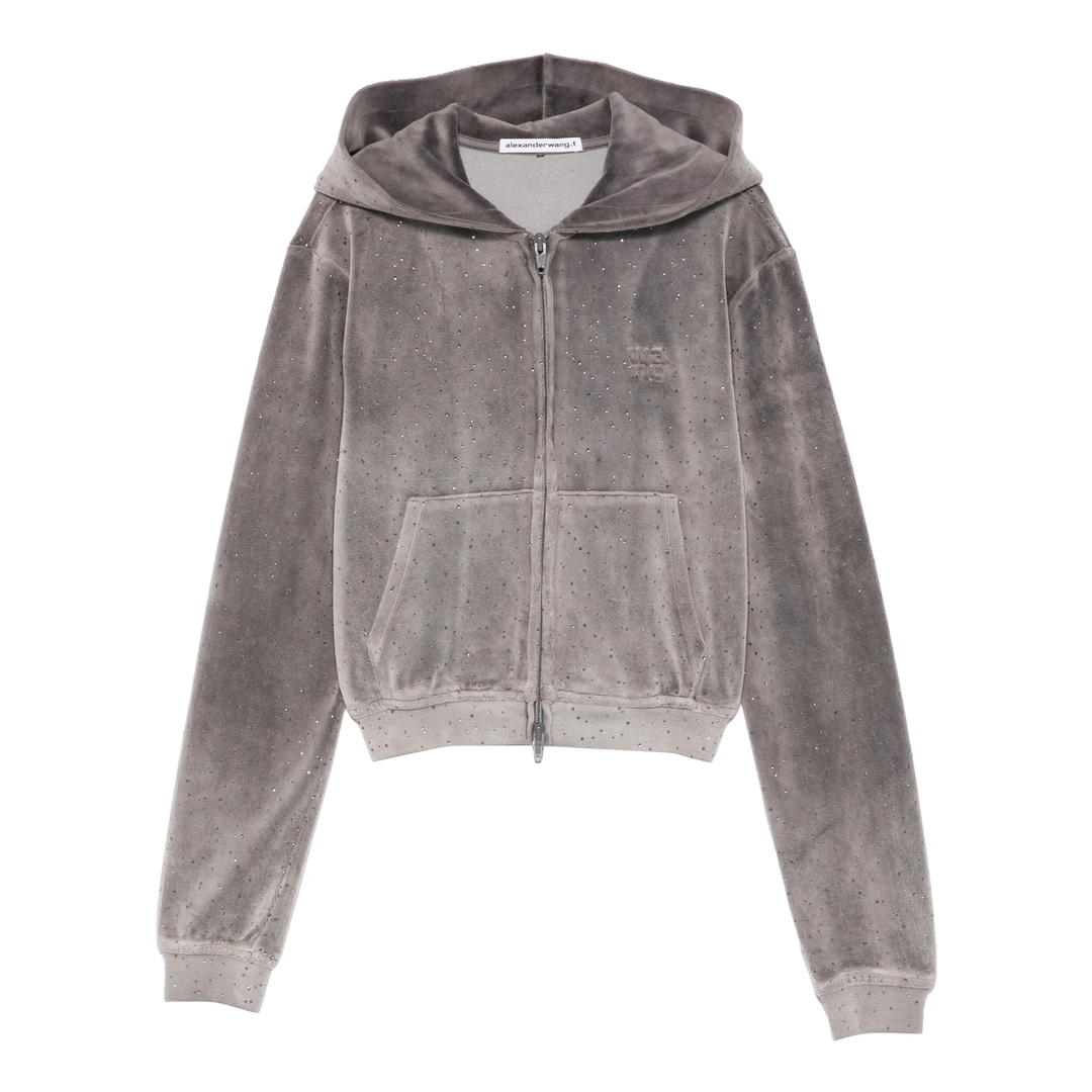 Shrunken Zip Up Hoodie