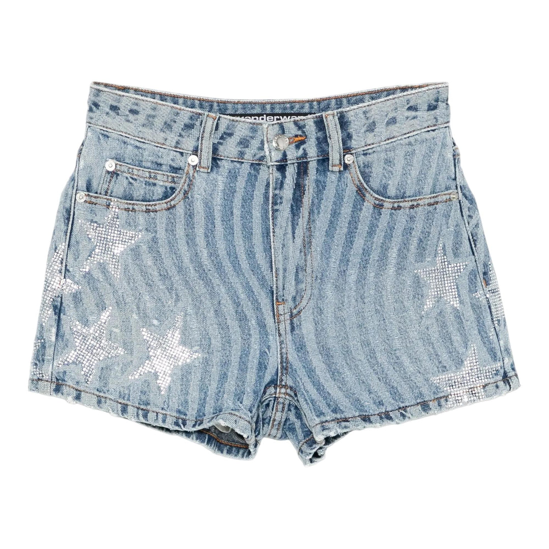 Club21 - Alexander Wang - Stars & Stripes Shorts - SHORTS - Blue