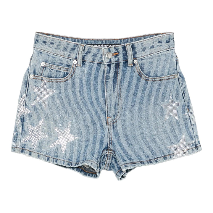 Club21 - Alexander Wang - Stars & Stripes Shorts - SHORTS - Blue