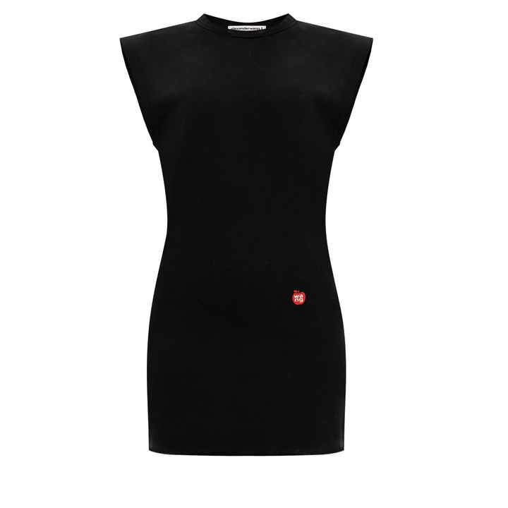 Alexander_Wang_Tapered_Minidress_In_Classic_Terry-Black